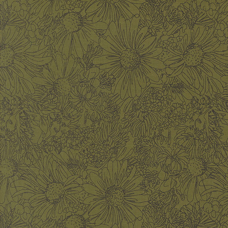 Ladybug Whimsy By Gingiber For Moda - Grass