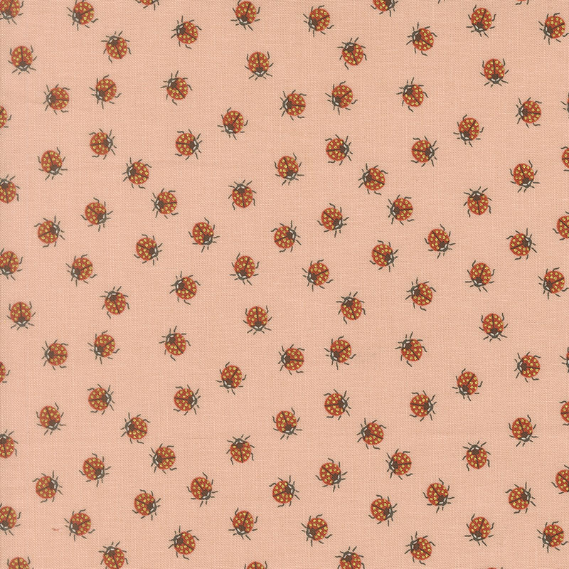 Ladybug Whimsy By Gingiber For Moda - Pretty Pink