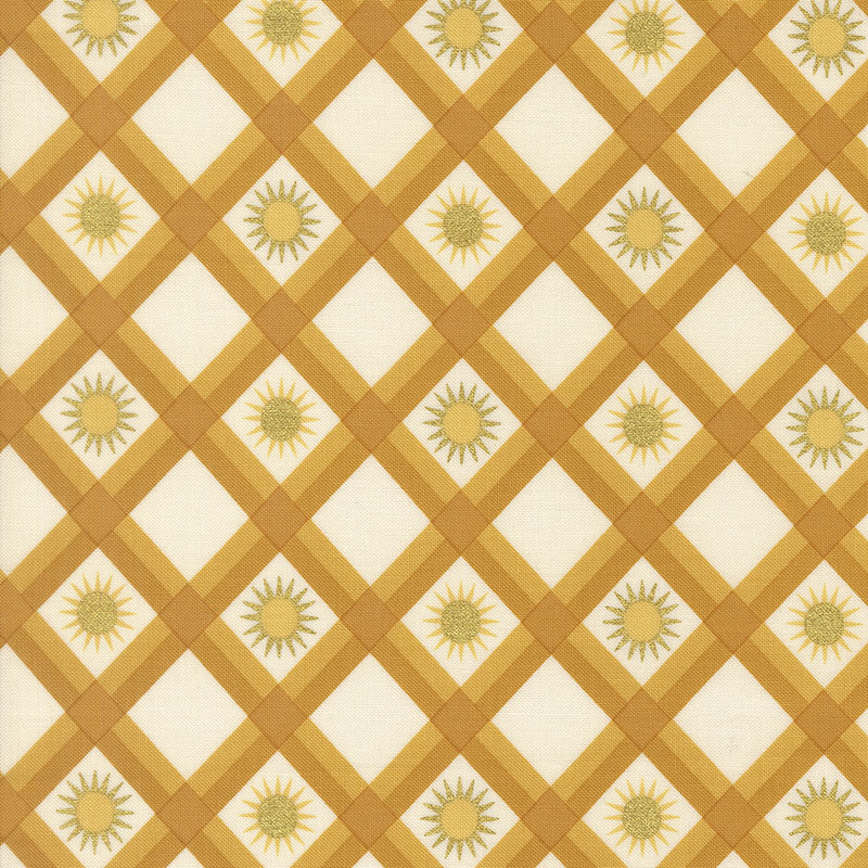 Ladybug Whimsy By Gingiber For Moda - Golden