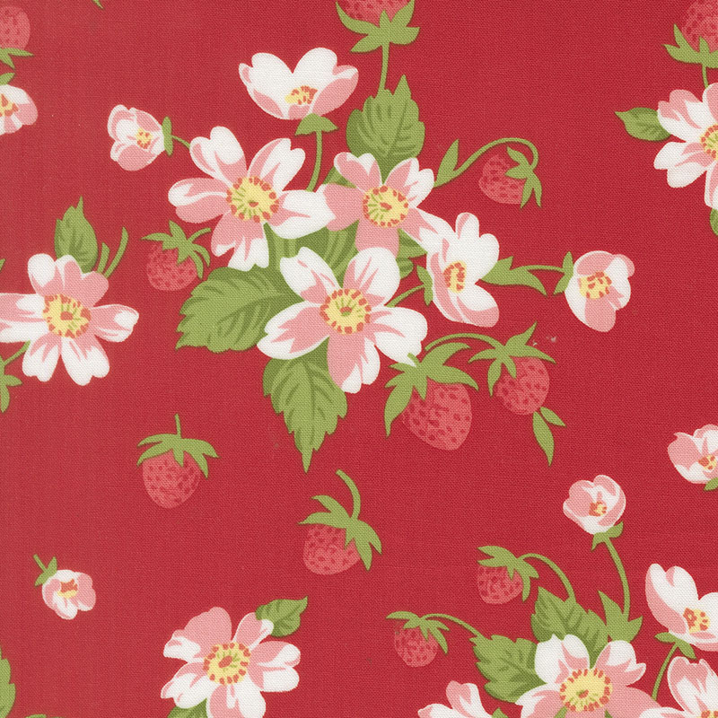 Bloomsberry By Camille Roskelley For Moda - Red