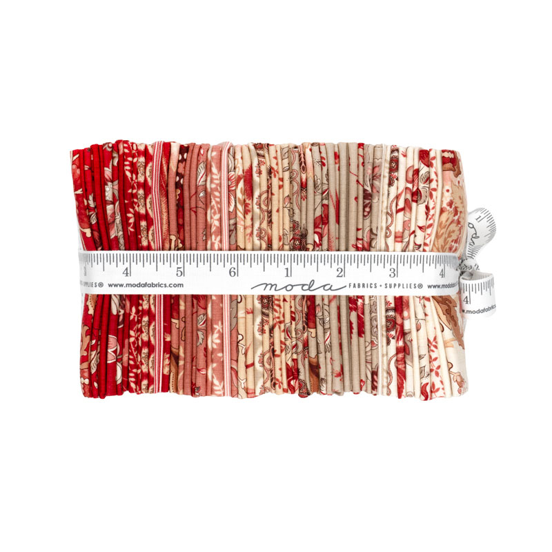 Le Jardin Rouge Fat 1/4\'s By Moda - 40 Pcs