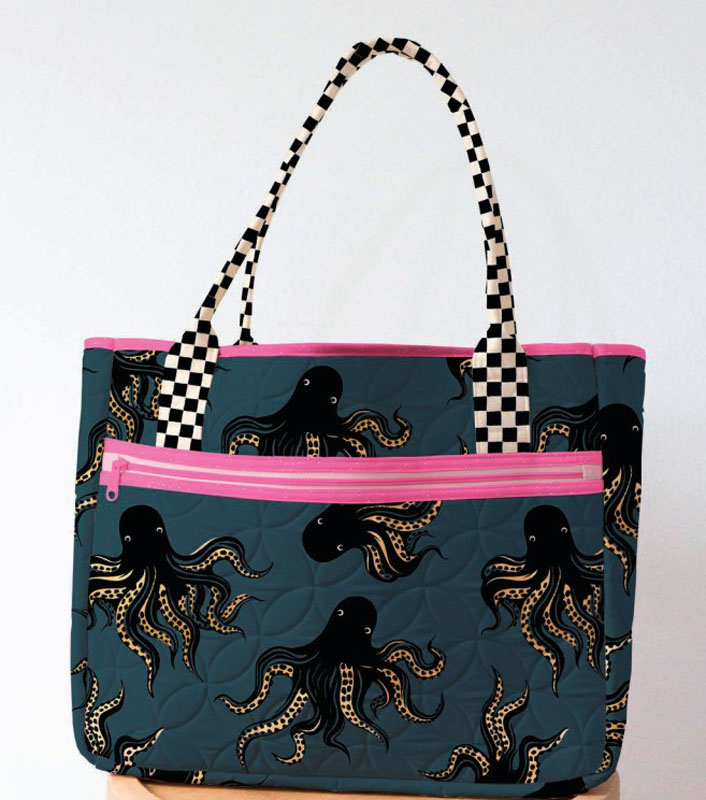 Ink Shop - Stitch And Stash Tote Kit 20" X 20" By Sarah Watss Of Rubys Star Societi For Moda