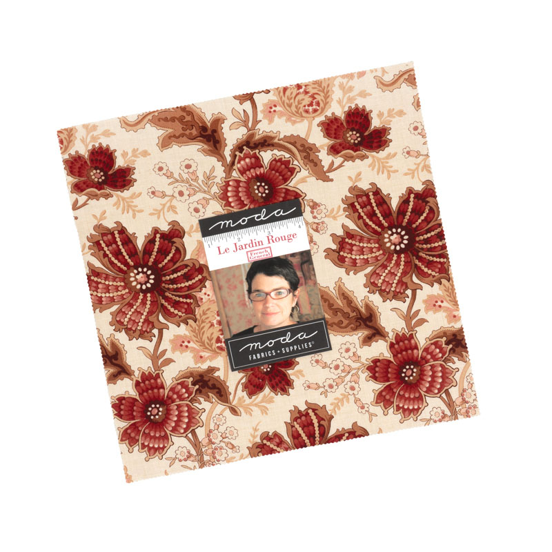 Le Jardin Rouge Layer Cakes By Moda - Packs Of 4