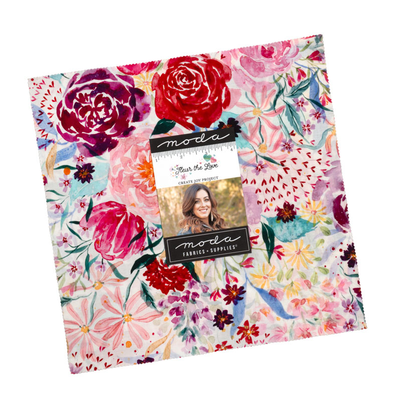 Fleur The Love Layer Cakes By Moda - Packs Of 4