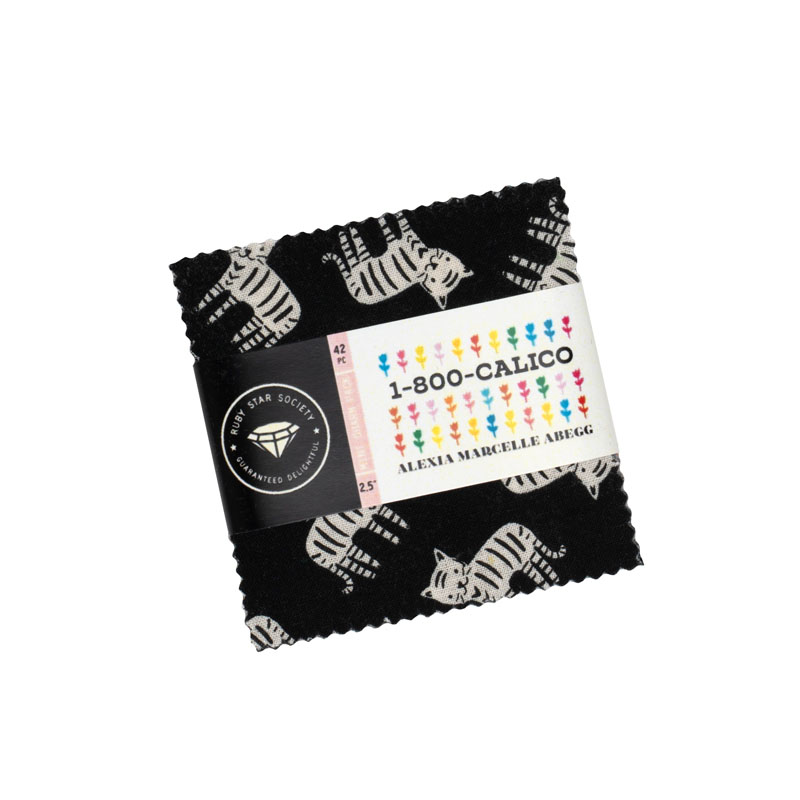 1 800 Calico Mini Charm Packs By Moda - Packs Of 24