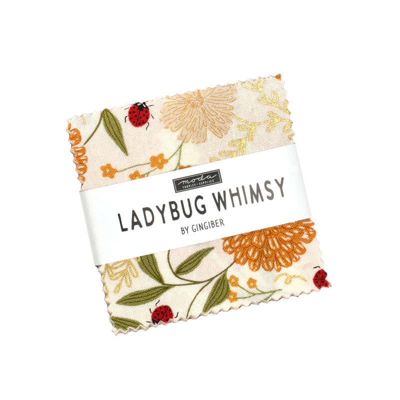Ladybug Whimsy Mini Charm Packs By Moda - Packs Of 24