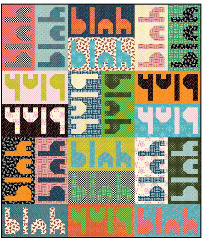 Blah Blah Blah Pattern By Kelly Renay For Moda - Minimum Of 3