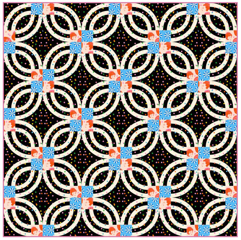 Rainbow Rings Quilt Pattern By Crinkly Quilts For Moda - Minimum Of 3