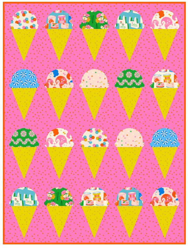 Ice Cream Social Quilt Pattern By Crinkly Quilts For Moda - Minimum Of 3