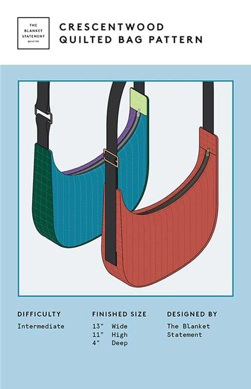 Crescentwood Bag Pattern By The Blanket Statement Quilt Co For Moda - Minimum Of 3