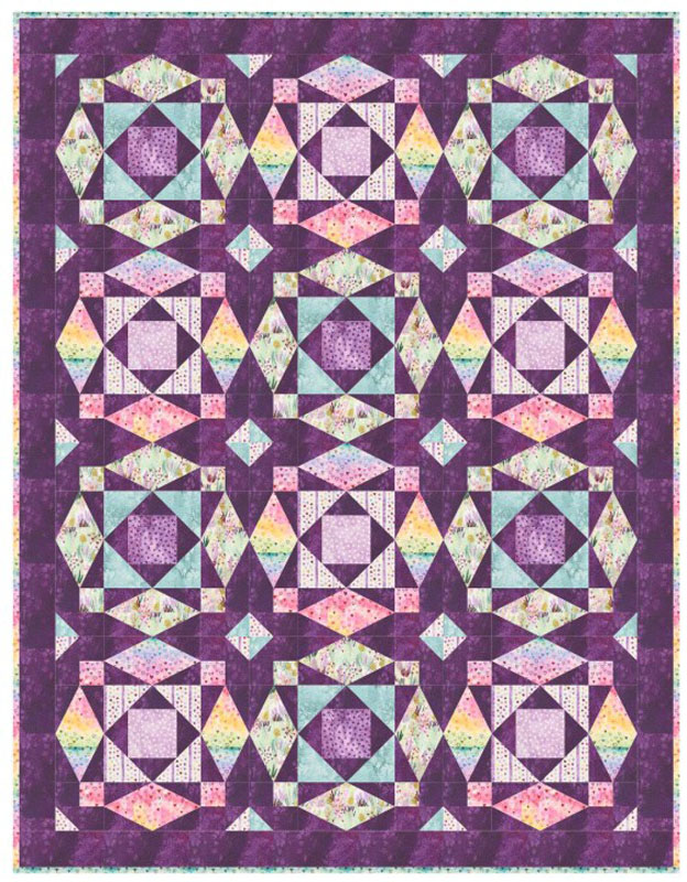 Crystal Rose Pattern By Wild Plum Lane For Moda  - Minimum Of 3