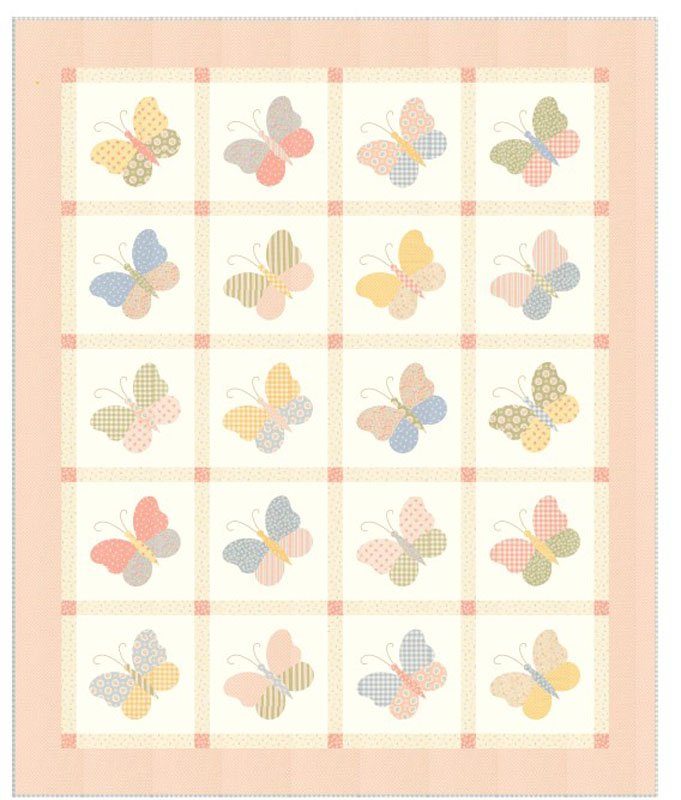 Vintage Flutters Pattern By Sew Quilty Life For Moda  - Minimum Of 3