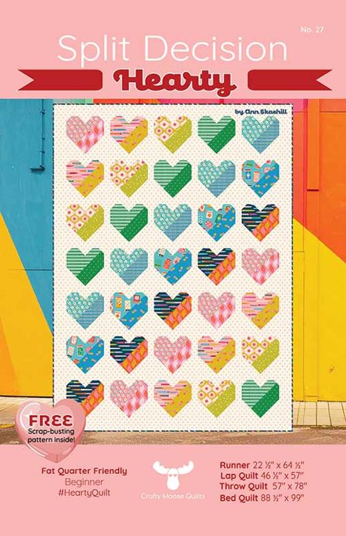 Split Decision Hearty Pattern By Crafty Moose Quilts For Moda - Minimum Of 3