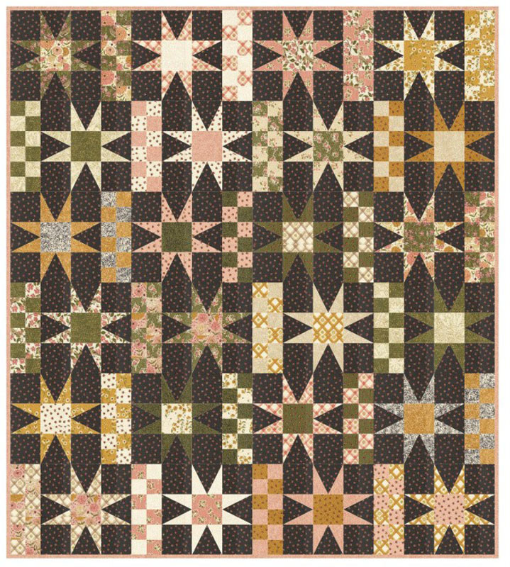 Patchwork Star Pattern By Gingiber For Moda - Minimum Of 3