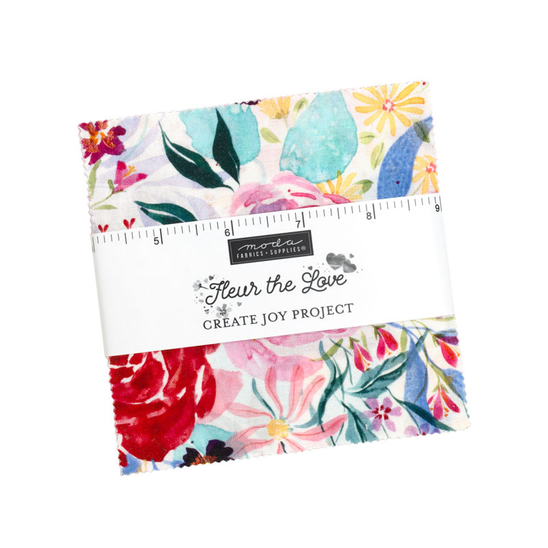 Fleur The Love Charm Packs By Moda - Packs Of 12