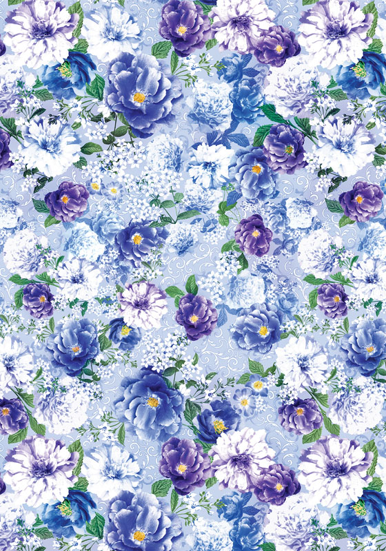 Primrose Pearl By Benartex - Light Blue - Pearlescent