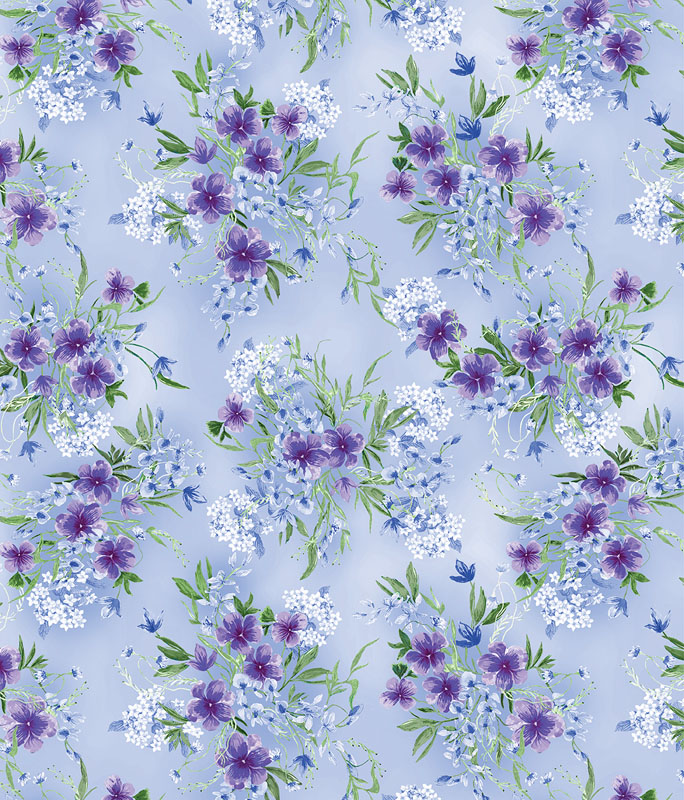 Primrose Pearl By Benartex - Light Blue - Pearlescent