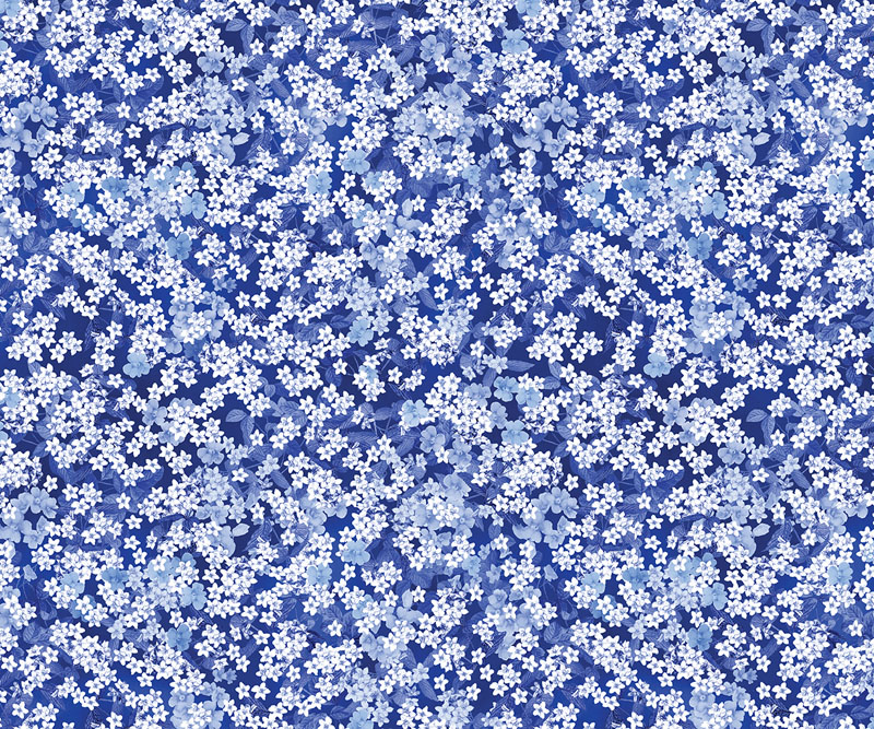 Primrose Pearl By Benartex - Royal Blue - Pearlescent