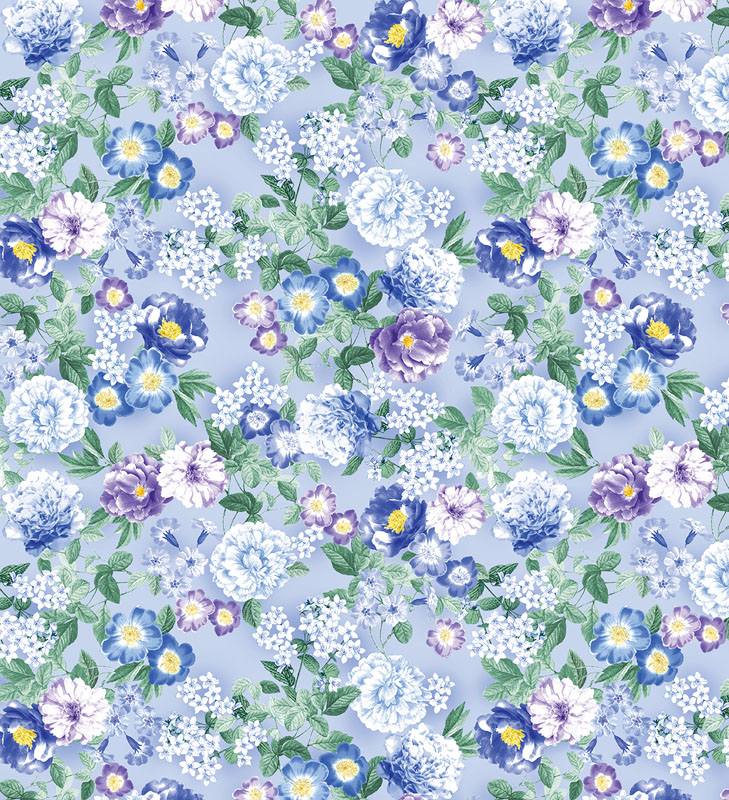 Primrose Pearl By Benartex - Light Blue - Pearlescent