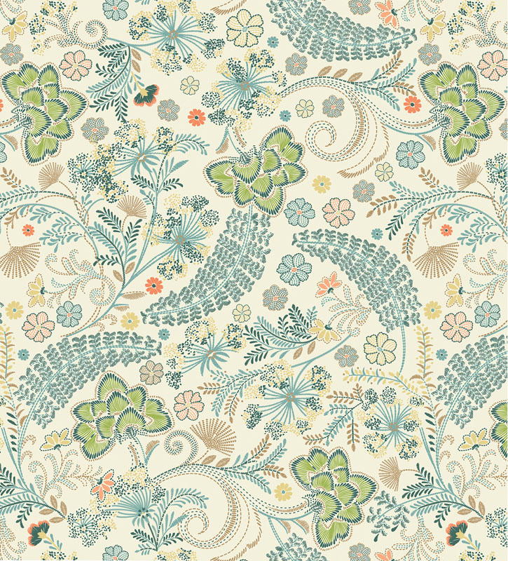 Retro Garden By Benartex - Cream