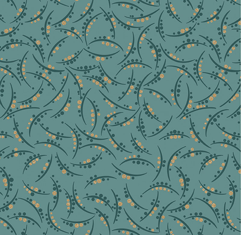 Retro Garden By Benartex - Medium Teal
