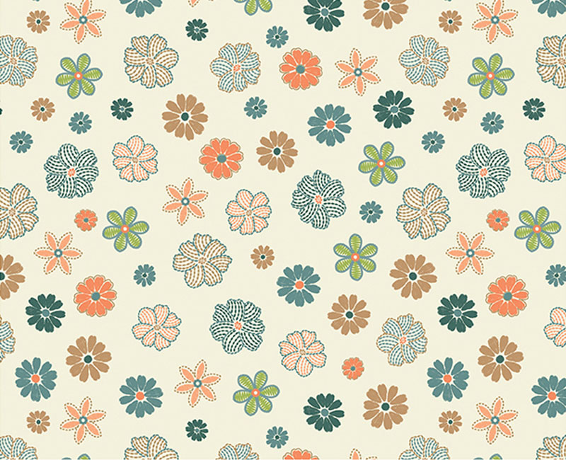 Retro Garden By Benartex - Cream