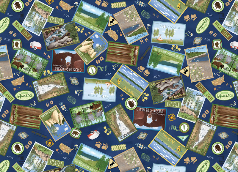 Explore More By Kanvas Studio For Benartex - Dark Blue