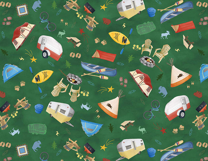 Explore More By Kanvas Studio For Benartex - Green