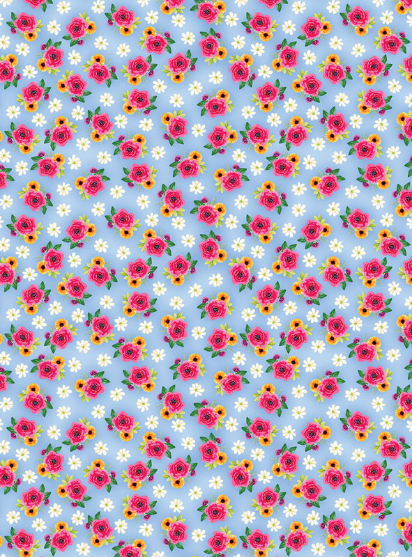 Plant Kindness By Kanvas Studio For Benartex - Digitally Printed - Blue