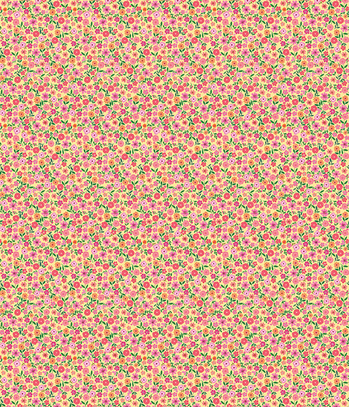 Peaches And Cream By Kanvas Studio For Benartex - Digitally Printed - Yellow