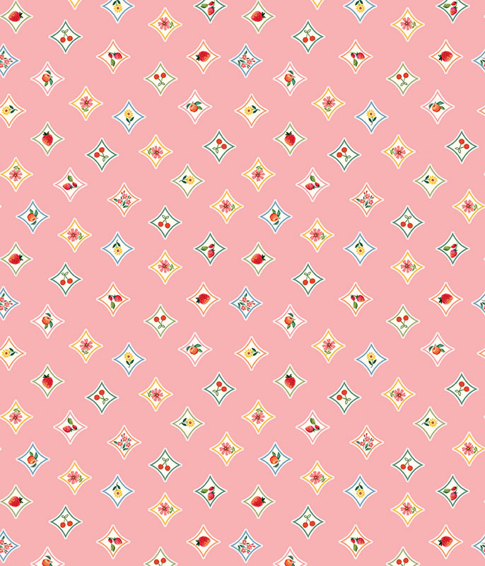 Peaches And Cream By Kanvas Studio For Benartex - Digitally Printed - Pink