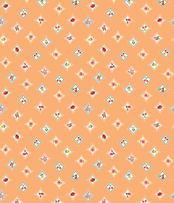 Peaches And Cream By Kanvas Studio For Benartex - Digitally Printed - Peach