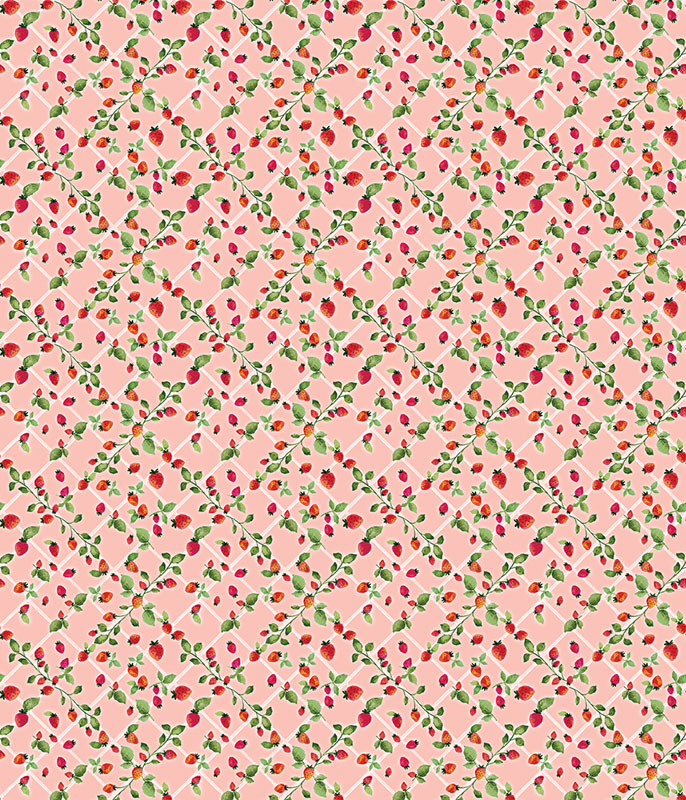 Peaches And Cream By Kanvas Studio For Benartex - Digitally Printed - Light Pink