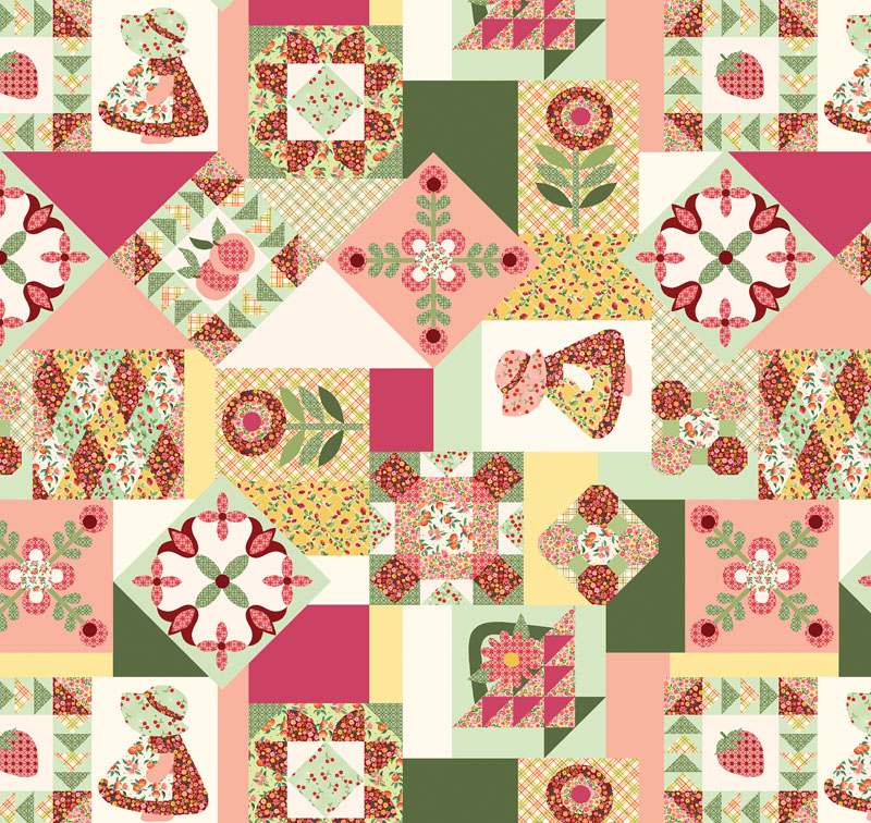 Peaches And Cream By Kanvas Studio For Benartex - Digitally Printed - Multi