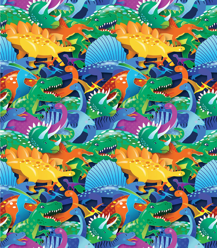 Dino Friends By Kanvas Studio For Benartex - Multi - Digitally Printed
