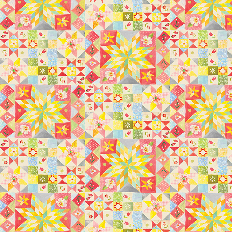 Love And Stitches By Katie Daisy For Benartex - Multi - Digitally Printed