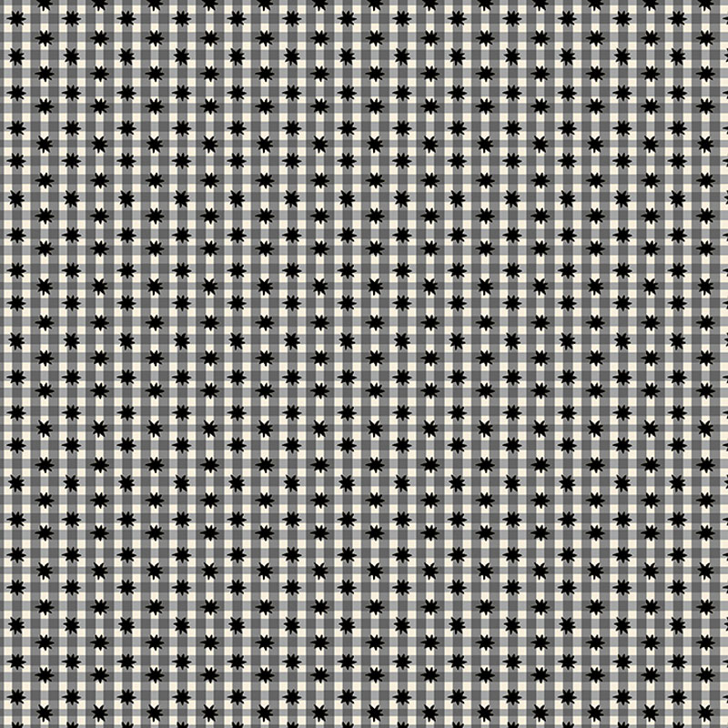 Love And Stitches By Katie Daisy For Benartex - Licorice - Digitally Printed