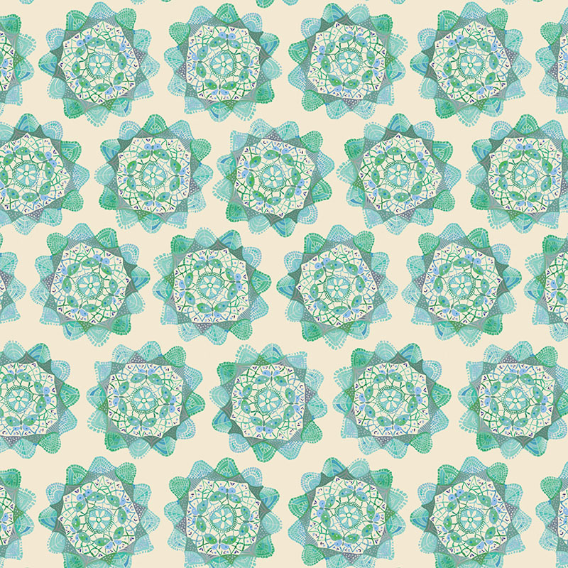 Love And Stitches By Katie Daisy For Benartex - Teal - Digitally Printed