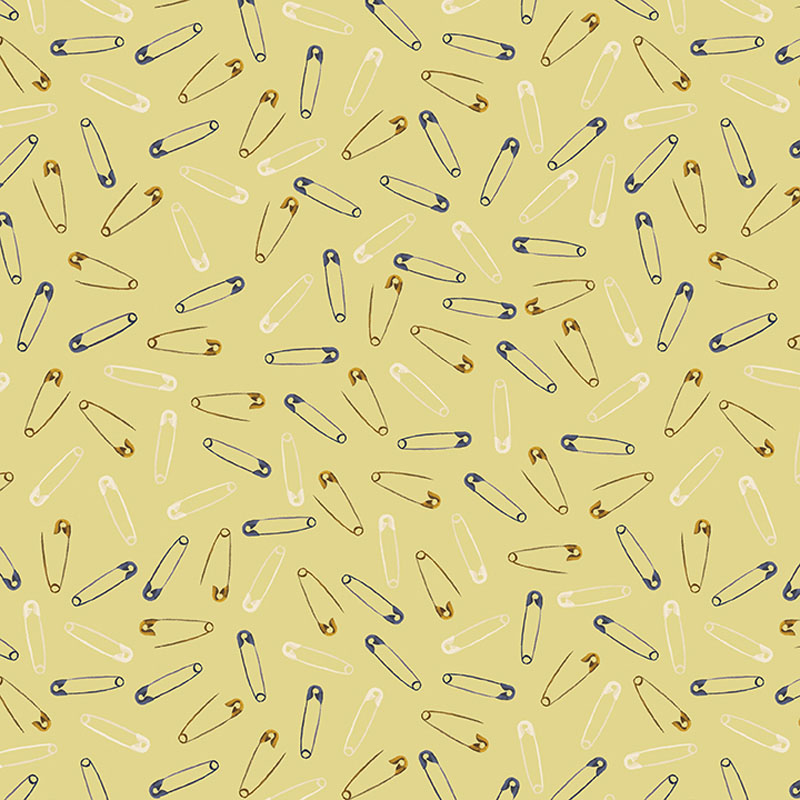 Love And Stitches By Katie Daisy For Benartex - Light Yellow - Digitally Printed