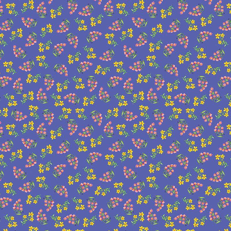Spring Fling By Contempo Studio For Benartex - Digitally Printed - Medium Purple