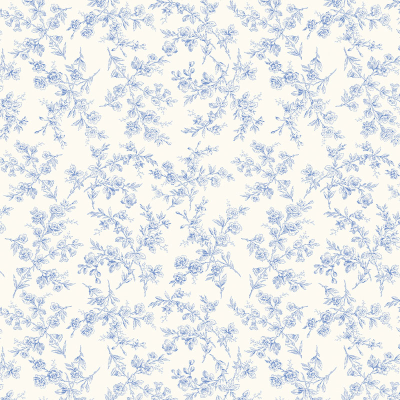 Celebrating Blue By April Cornell For Benartex - Denim/White