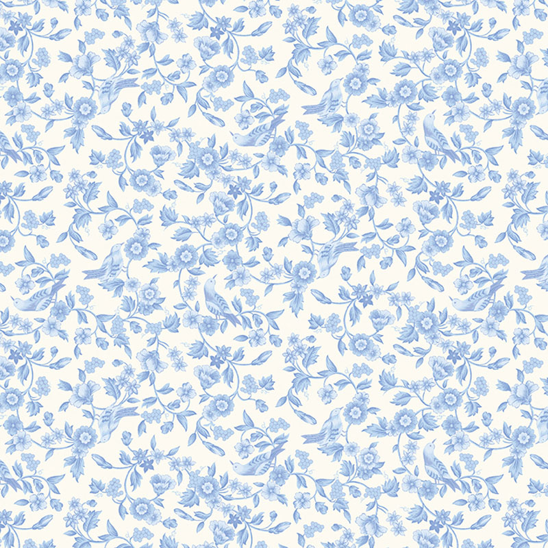 Celebrating Blue By April Cornell For Benartex - White