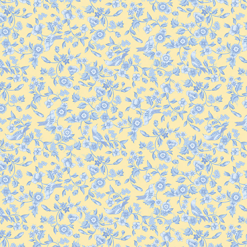 Celebrating Blue By April Cornell For Benartex - Yellow