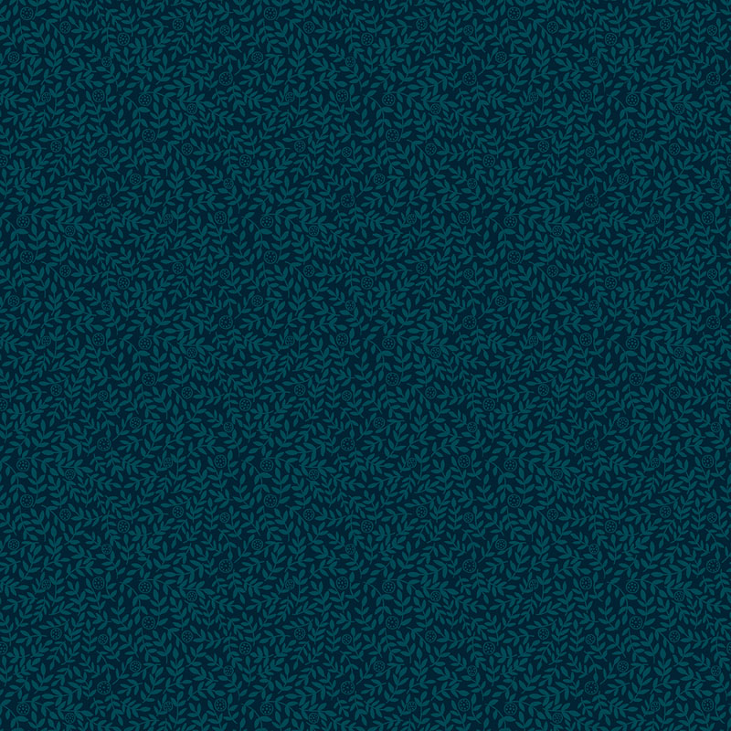 Mirrors 108" By Nina Pace For Benartex - Digitally Printed - Dark Teal