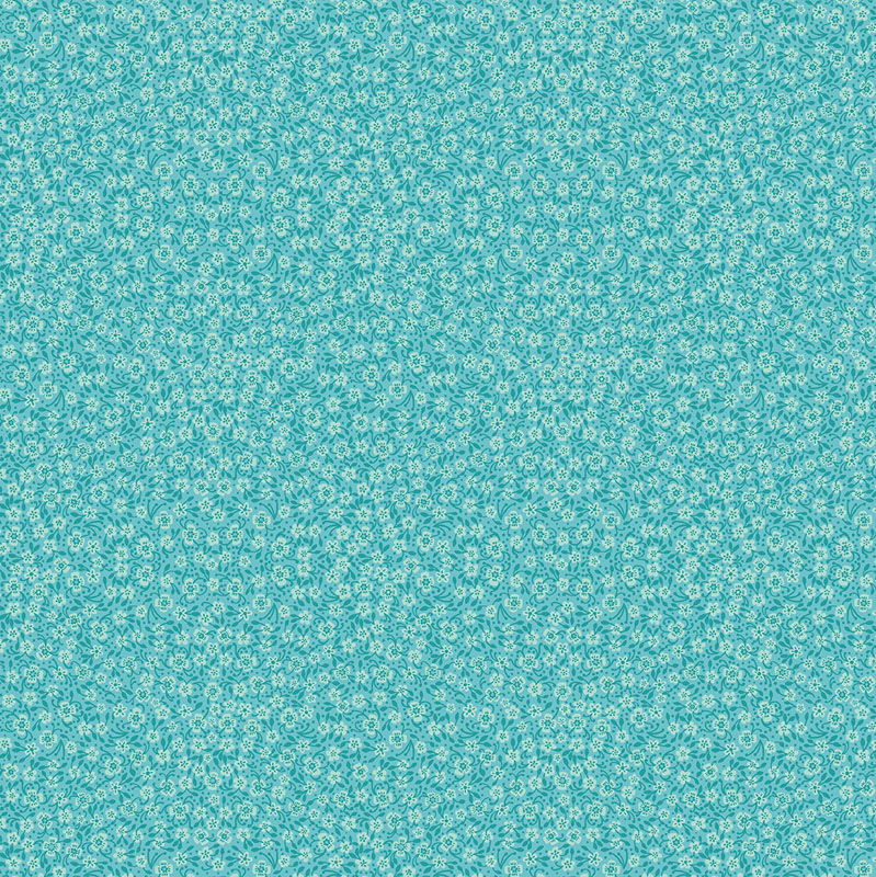 Mirrors By Nina Pace For Benartex - Digitally Printed - Turquoise