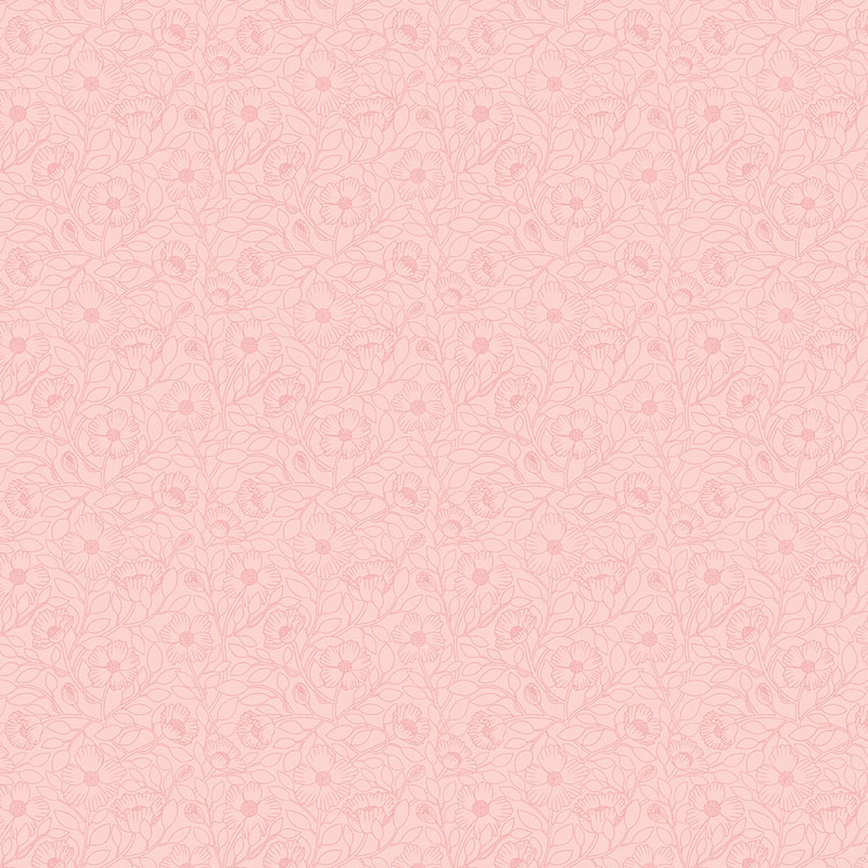 Mirrors By Nina Pace For Benartex - Digitally Printed - Light Pink