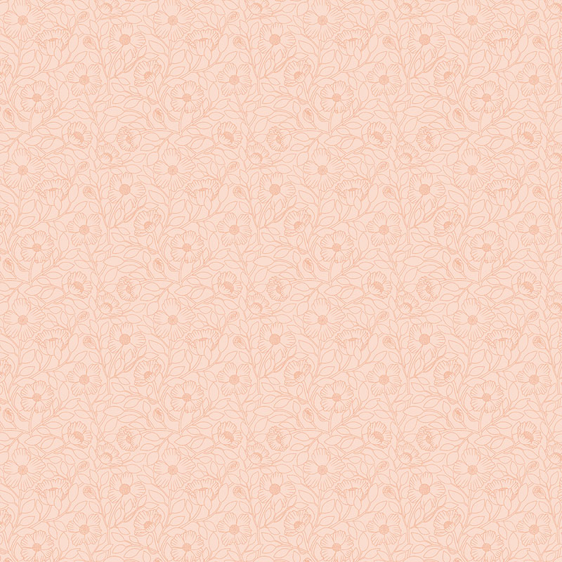 Mirrors By Nina Pace For Benartex - Digitally Printed - Light Melon