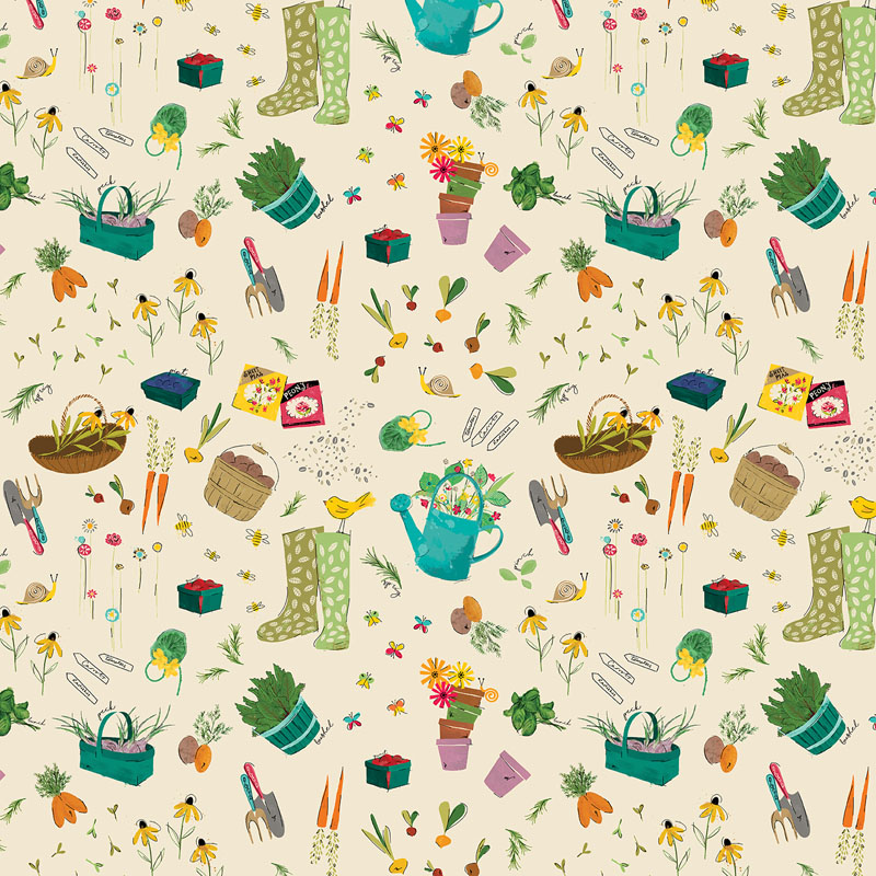 Bushel And Bloom By Rachel Rossi Designs For Benartex - Multi/Natural - Digitally Printed