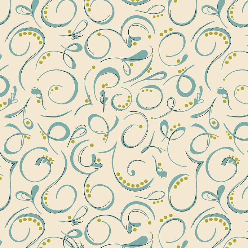 Bushel And Bloom By Rachel Rossi Designs For Benartex - Teal/Natural - Digitally Printed