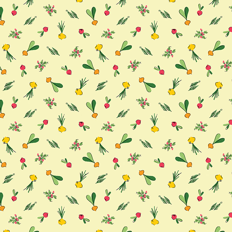 Bushel And Bloom By Rachel Rossi Designs For Benartex - Pale Lime - Digitally Printed